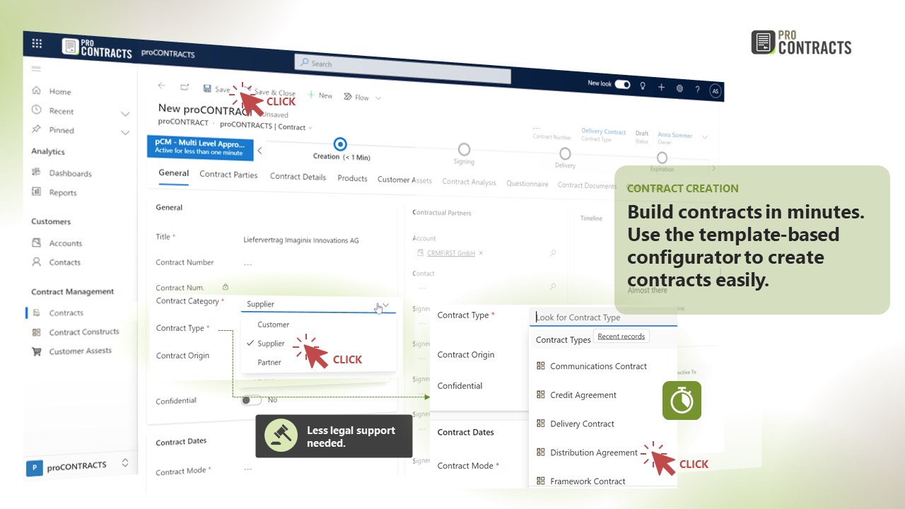 Snapshot 1 of Contract Lifecycle Management for Dynamics 365 CE