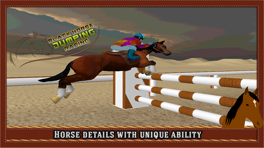 Black Horse Jumping Racing screenshot 3