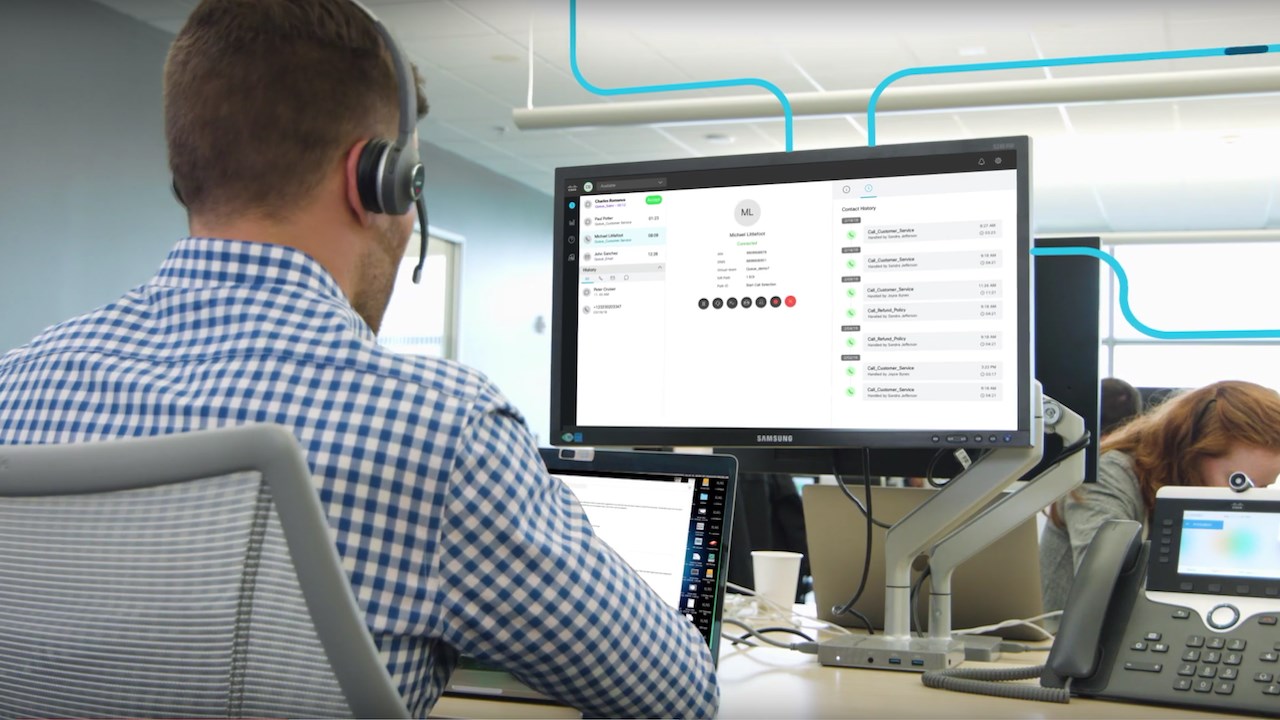 Snapshot 1 of Webex Contact Center for Microsoft Dynamics