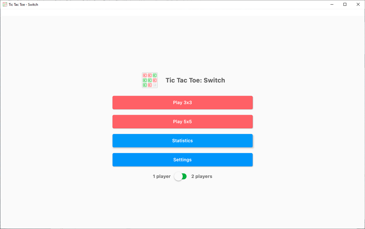 #1. Tic Tac Toe: Switch (Windows) Bởi: DenDevel