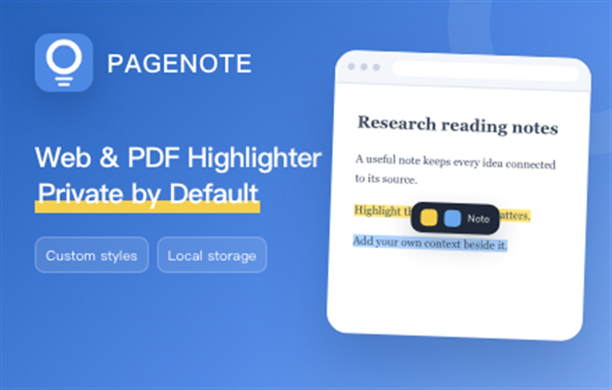 PAGENOTE – Web Highlighter & Notes