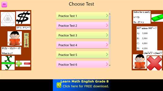 QVprep Lite Math English Grade 7 screenshot 3