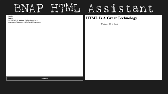 BNAP HTML Assistant screenshot 2