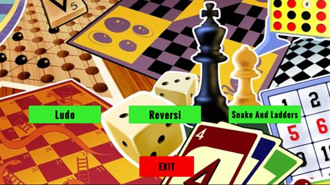Ludo Reversi Snakes and Ladders Pack