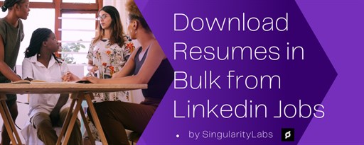 Linkedin Resume Bulk Downloader marquee promo image