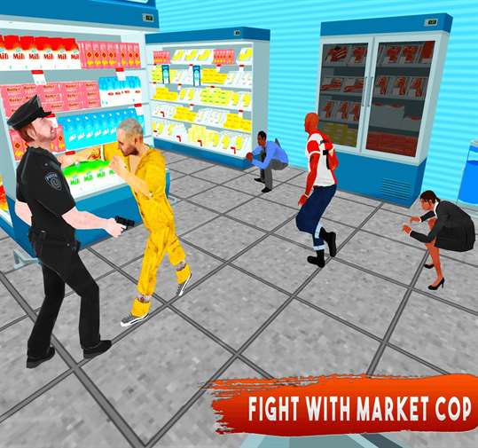 Gangster Escape Supermarket 3D screenshot 3
