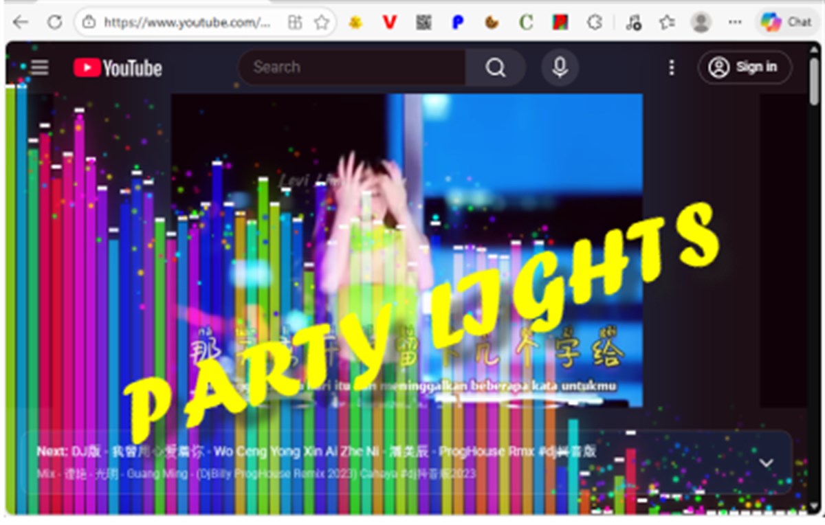 YouTube Party Lights