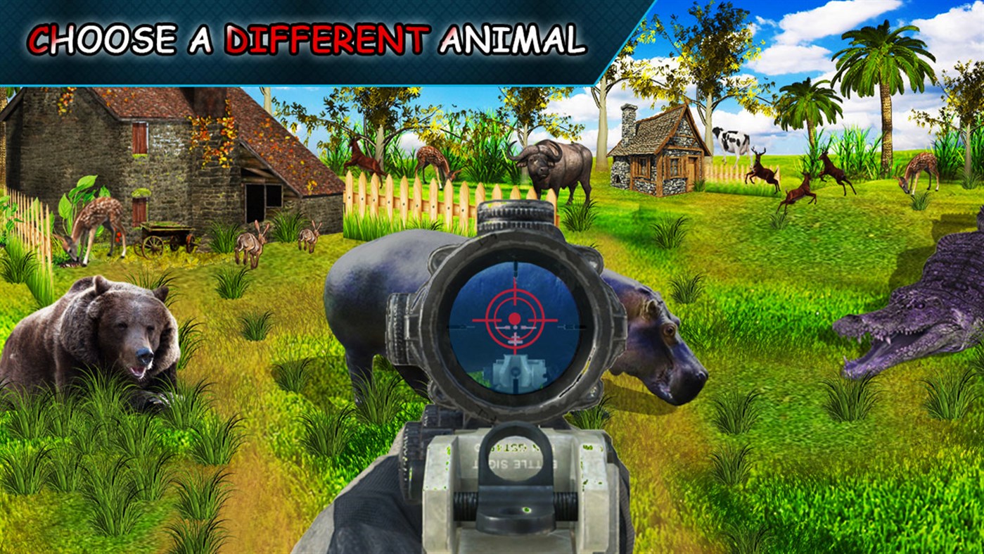 #2. Wild Jungle Animal Hunting Sniper Shooting 3D (Windows) By: Best App Entertainment