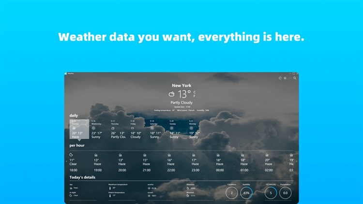 Weather - Weather forecast live weather app - PC - (Windows)