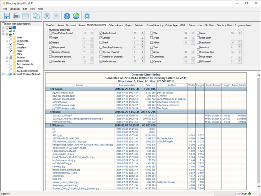 #1. Directory Lister (Windows) By: KRKsoft