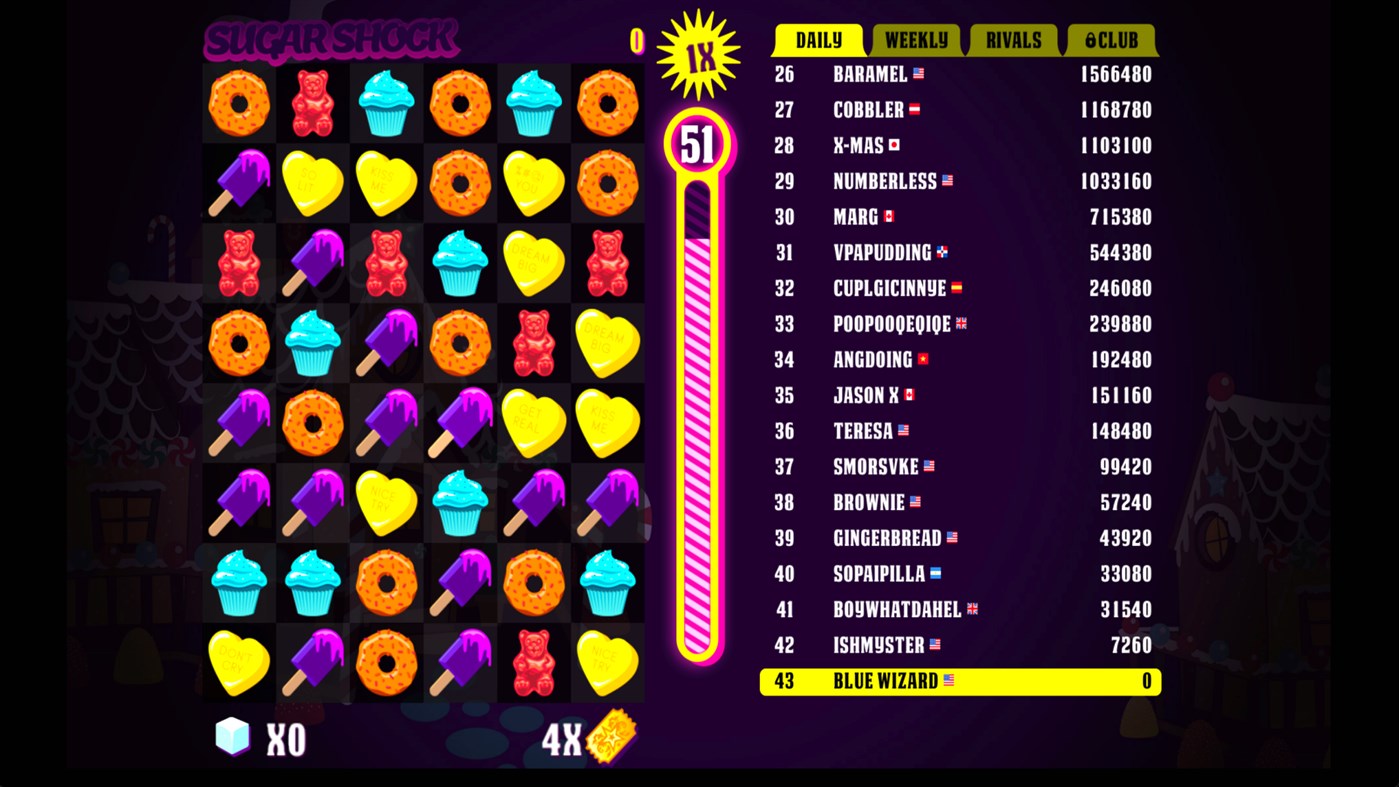 #1. Sugar Shock (Windows) 来自: Blue Wizard Digital Inc