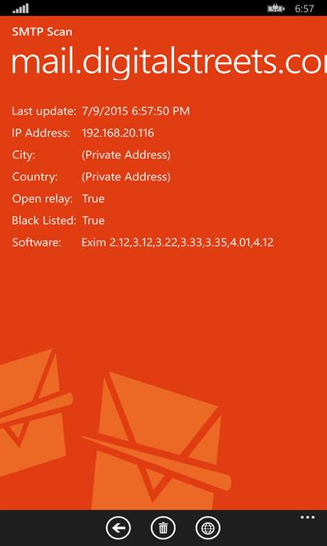 SMTP Scan Screenshots 2
