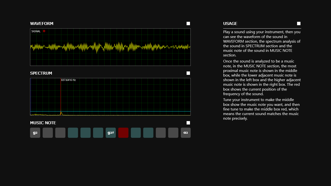 Musical Instruments Tuner for Windows 10
