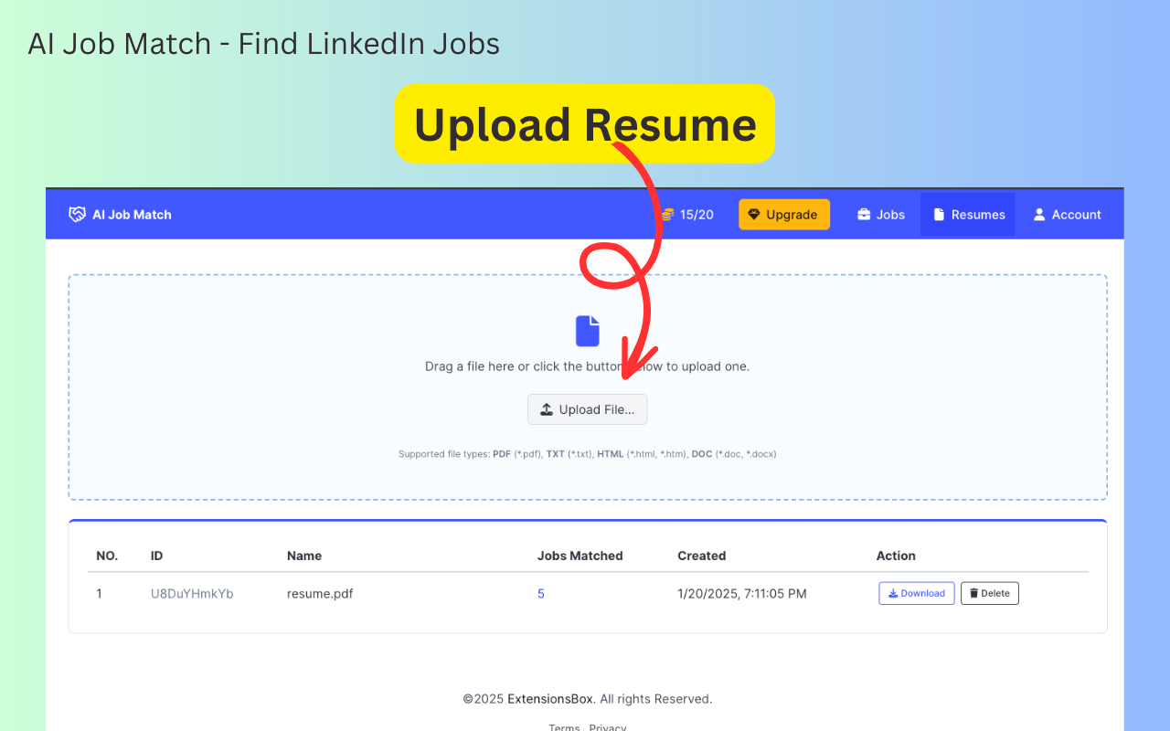 AI Job Match - Find LinkedIn Jobs