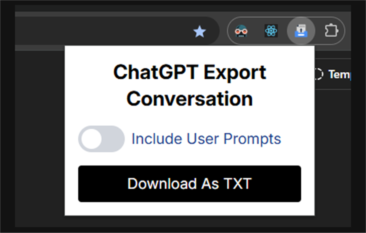 ChatGPT Export Conversation