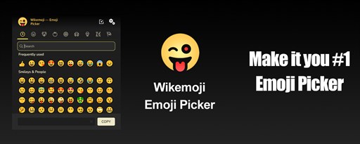 Wikemoji - Emoji Picker marquee promo image