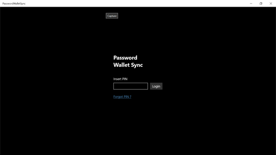 Password Wallet Sync Fluent screenshot 1