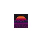 Synthwave Vaporwave živá tapeta 4k