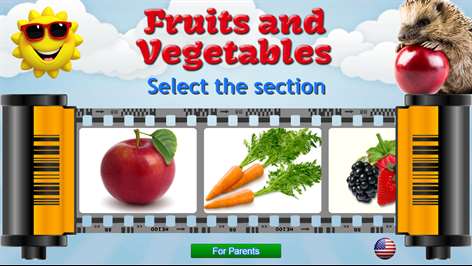 Fruits and Vegetables for Kids Screenshots 1