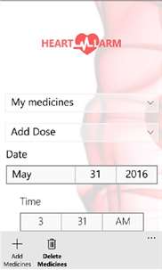 Heart medicines Alarm screenshot 1