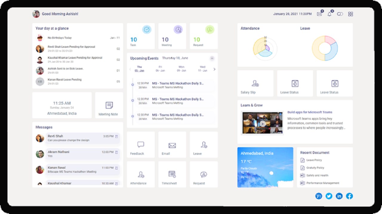 Snapshot 2 of Employee Experience a Teams ChatBot: 2-Wk Implementation
