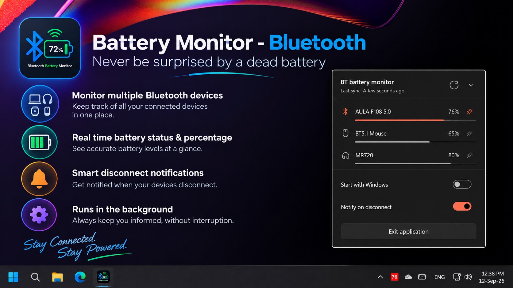 Battery Monitor - Bluetooth screenshot