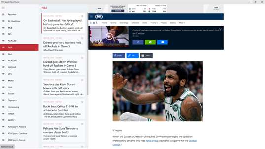 FOX Sports News Reader screenshot 3
