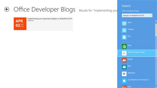 Office Developer Blogs screenshot 7
