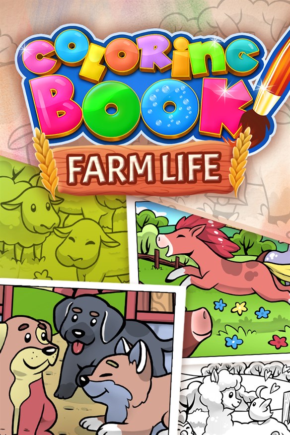 Coloring Book: Farm Life Xbox Series X|S and Xbox One cover art