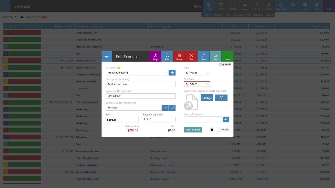 #10. SBX Invoice (Windows) Oleh: SBX Studio