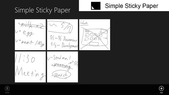 Simple Sticky Paper screenshot 1