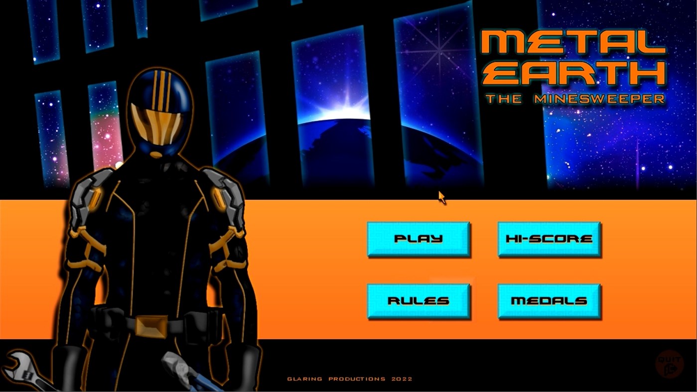 #1. Metal Earth The Minesweeper (Windows) By: Glaring Productions
