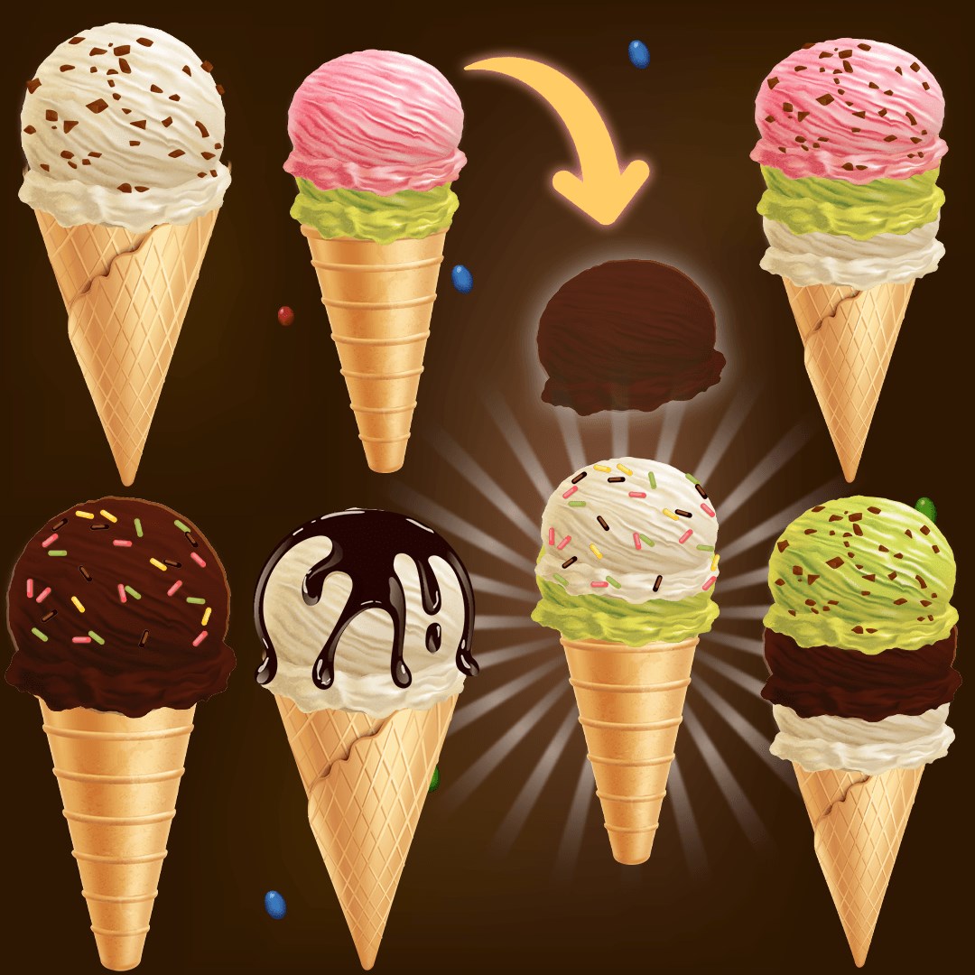 Ice Cream Sort Puzzle