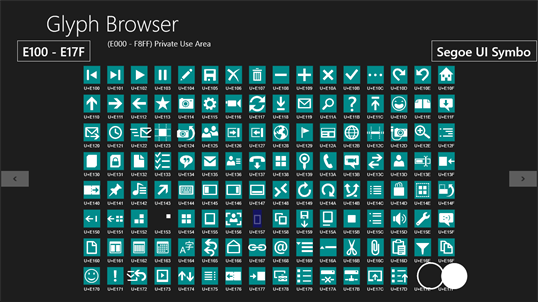 Glyph Browser screenshot 1