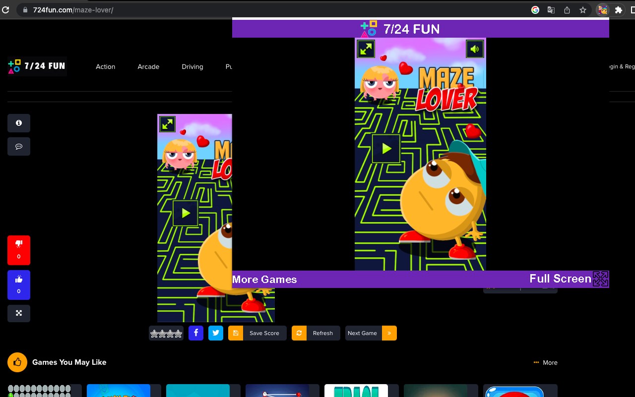 Maze Lover - Html5 Game