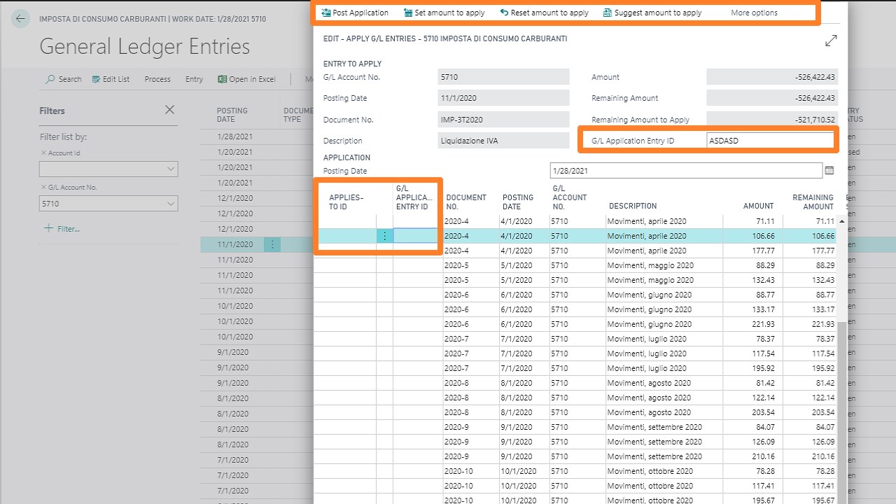 Snapshot 3 of General Ledger Application
