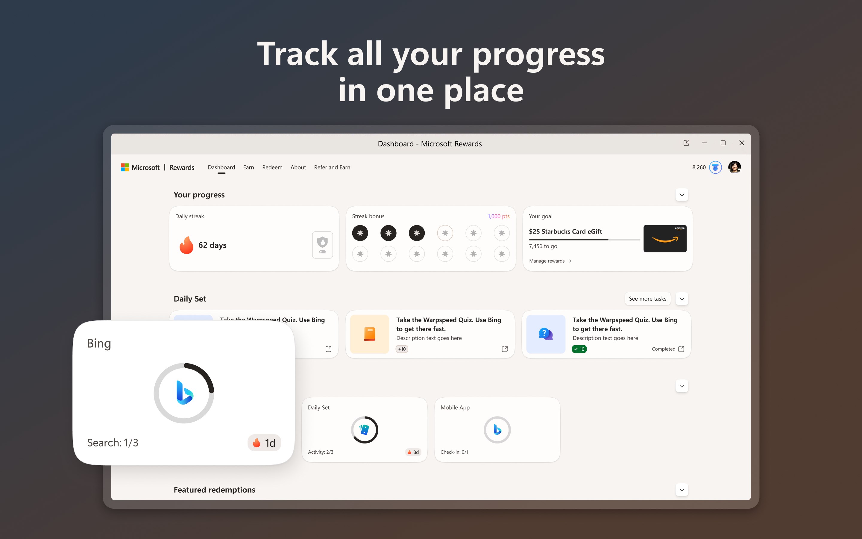 Microsoft Rewards screenshot