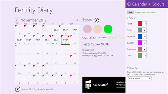 Fertility Diary screenshot 4