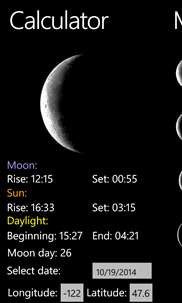 Moon Phases screenshot 1