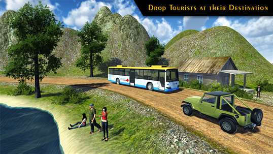 Offroad Tourist Bus Driving Simulator 3D screenshot 5