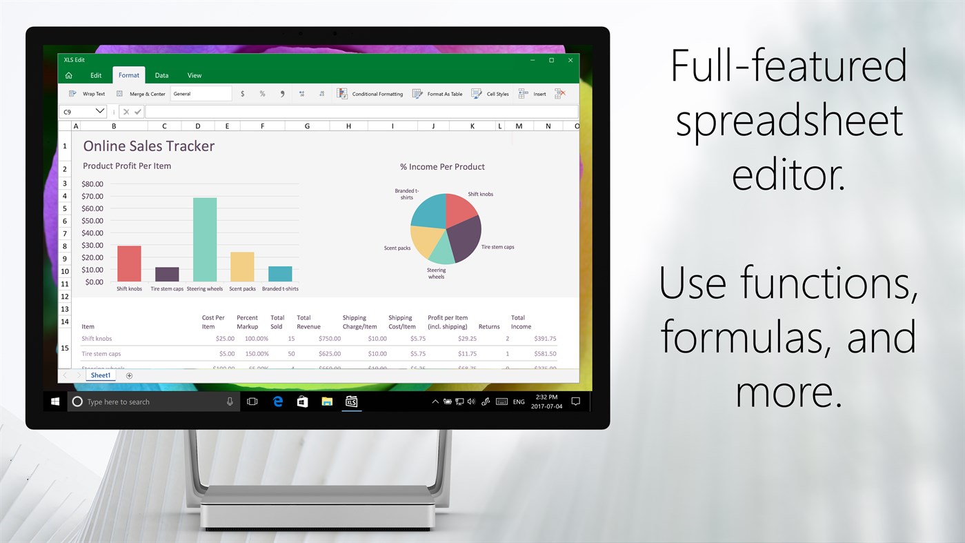 #2. XLS Edit (Windows) โดย: Ballard App Craftery
