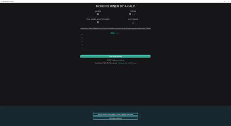 A-Calc XMR Monero Miner Screenshots 1