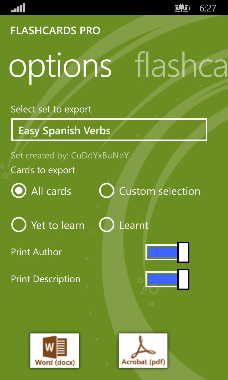 Flashcards Pro for Windows 10