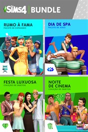 The Sims™ 4 – Bundle Vida Grandiosa ­– Rumo à Fama, Dia de Spa, Festa Luxuosa Coleção de Objetos, Noite de Cinema Coleção de Objetos