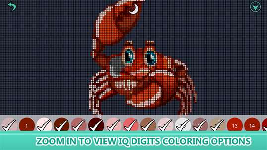 Sea Animals Color By Number: Pixel Art, Aquatic Coloring Book screenshot 5
