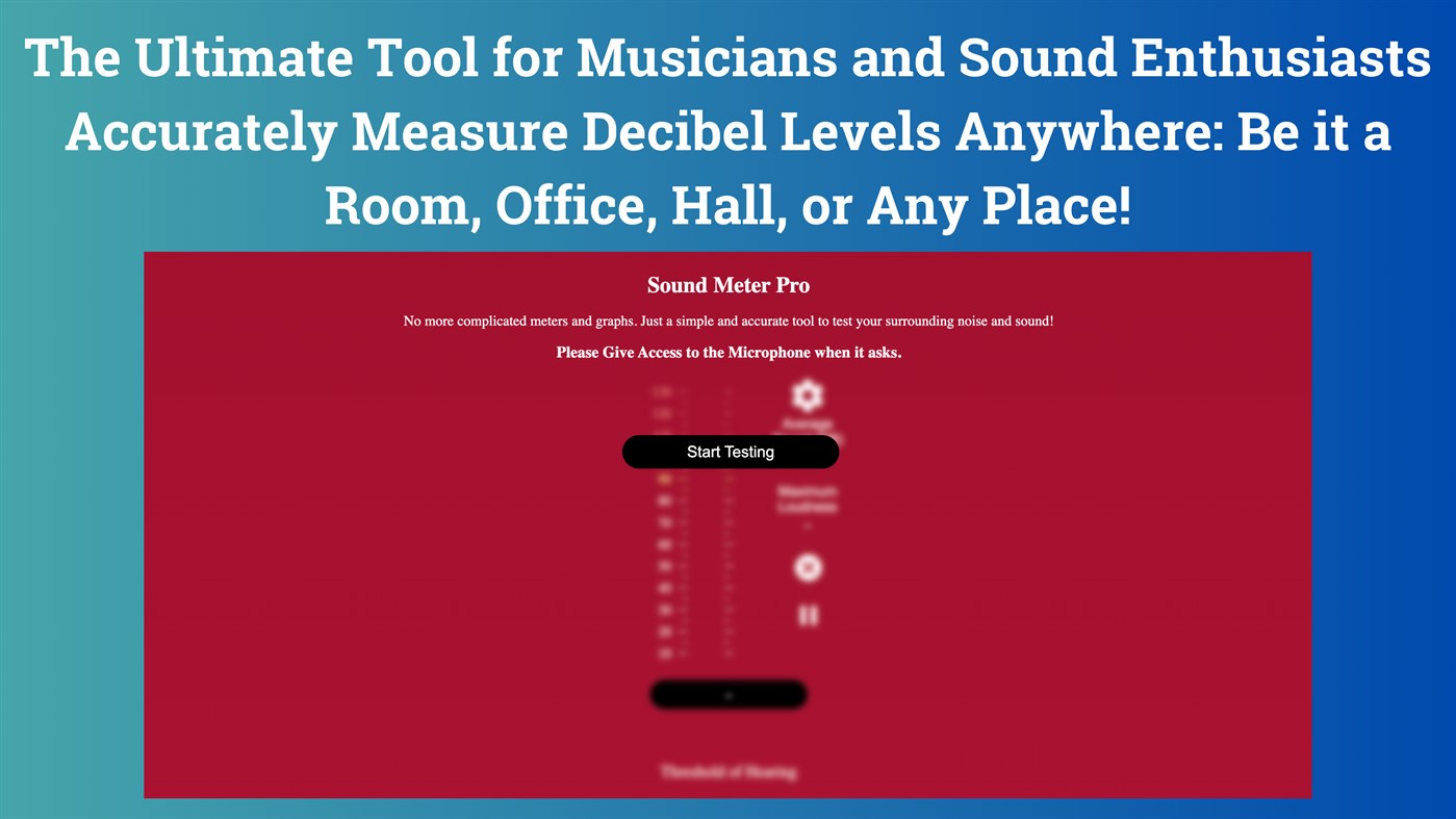 #3. Sound Meter Pro (Windows) Por: CodeRobo.org