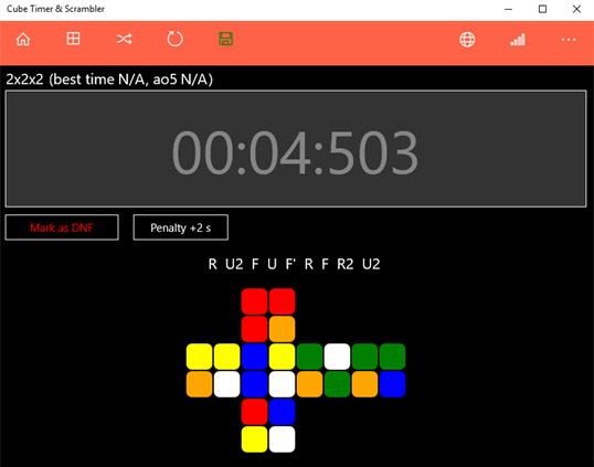Cube Timer & Scrambler screenshot 1