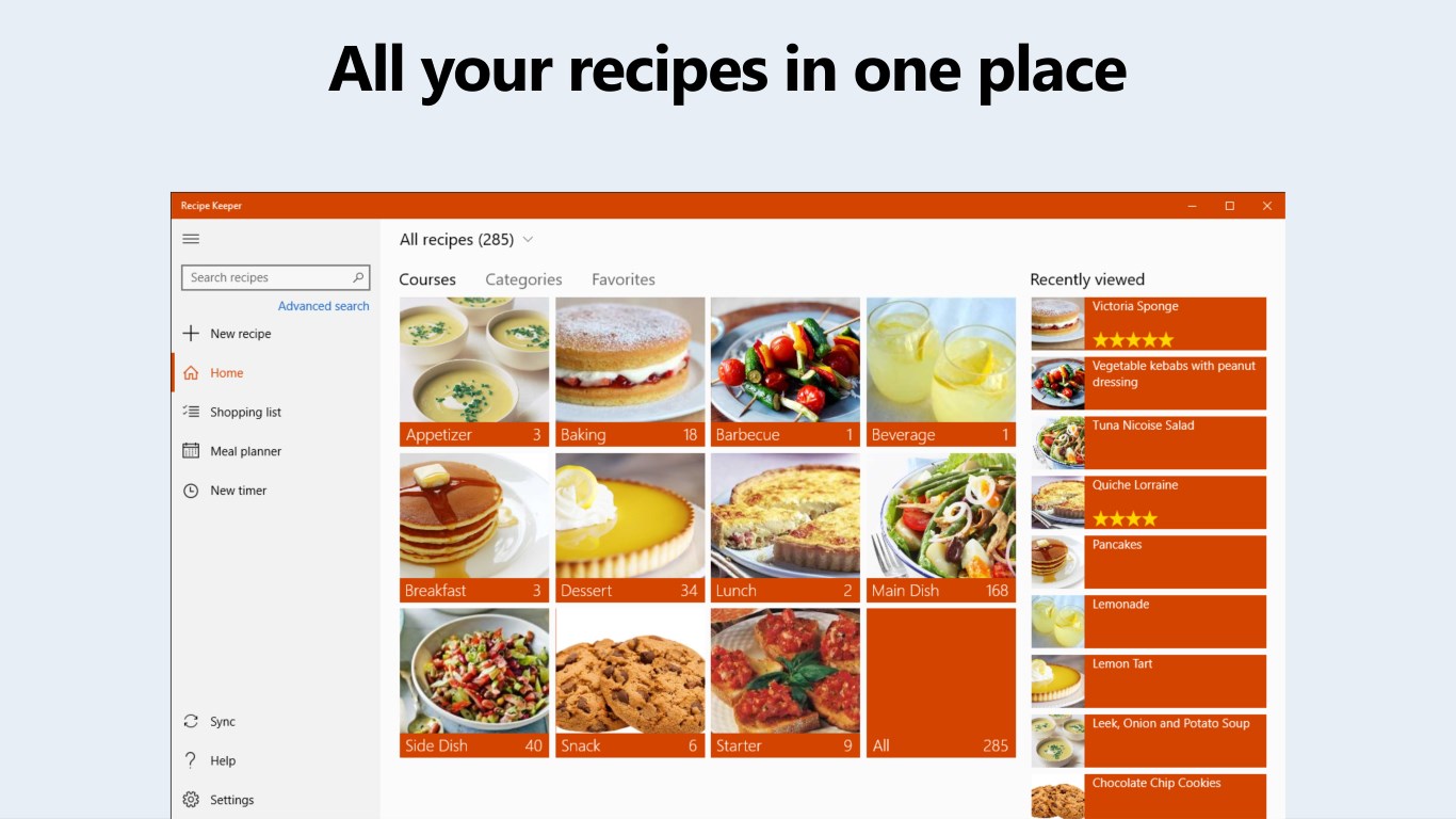 Recipe storage app uk