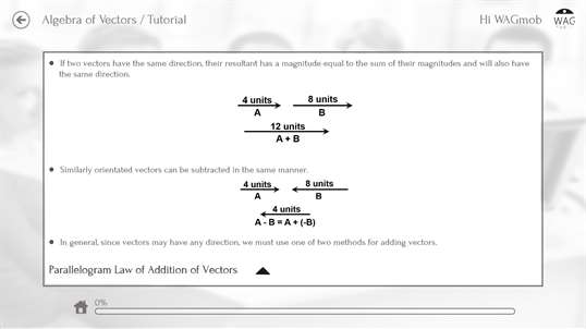 Algebra and Vector Algebra-simpleNeasyApp by WAGmob screenshot 7