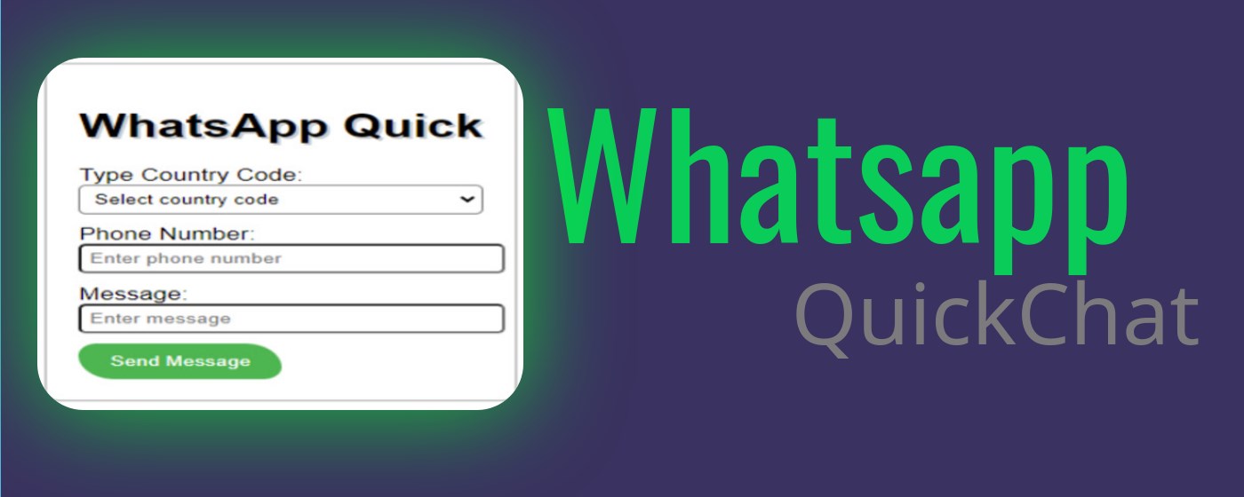 Whatsapp QuickChat marquee promo image